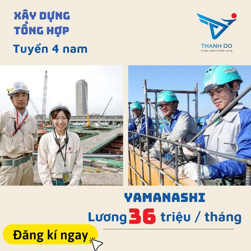 Tuyển 04 Nam xây dựng tổng hợp