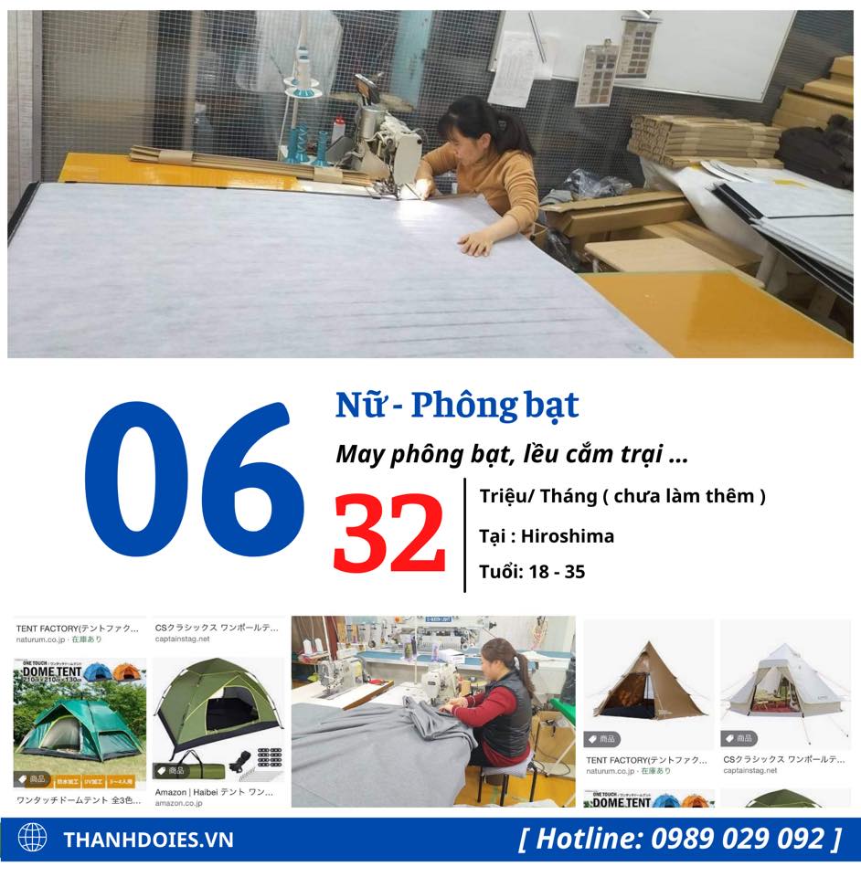 Tuyển Nữ - May phông bạt