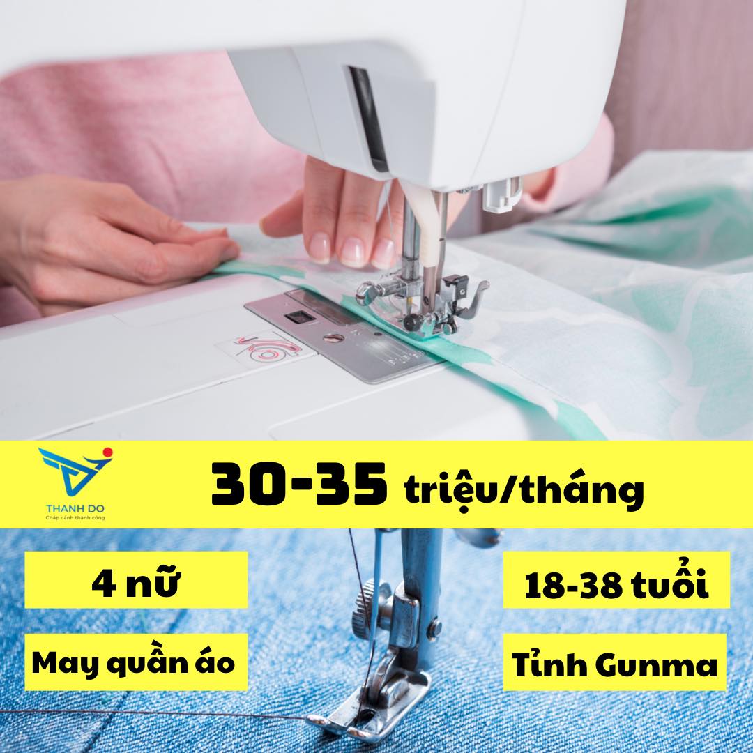 CÔNG TY XKLĐ THÀNH ĐÔ TUYỂN 04 NỮ - ĐƠN HÀNG MAY