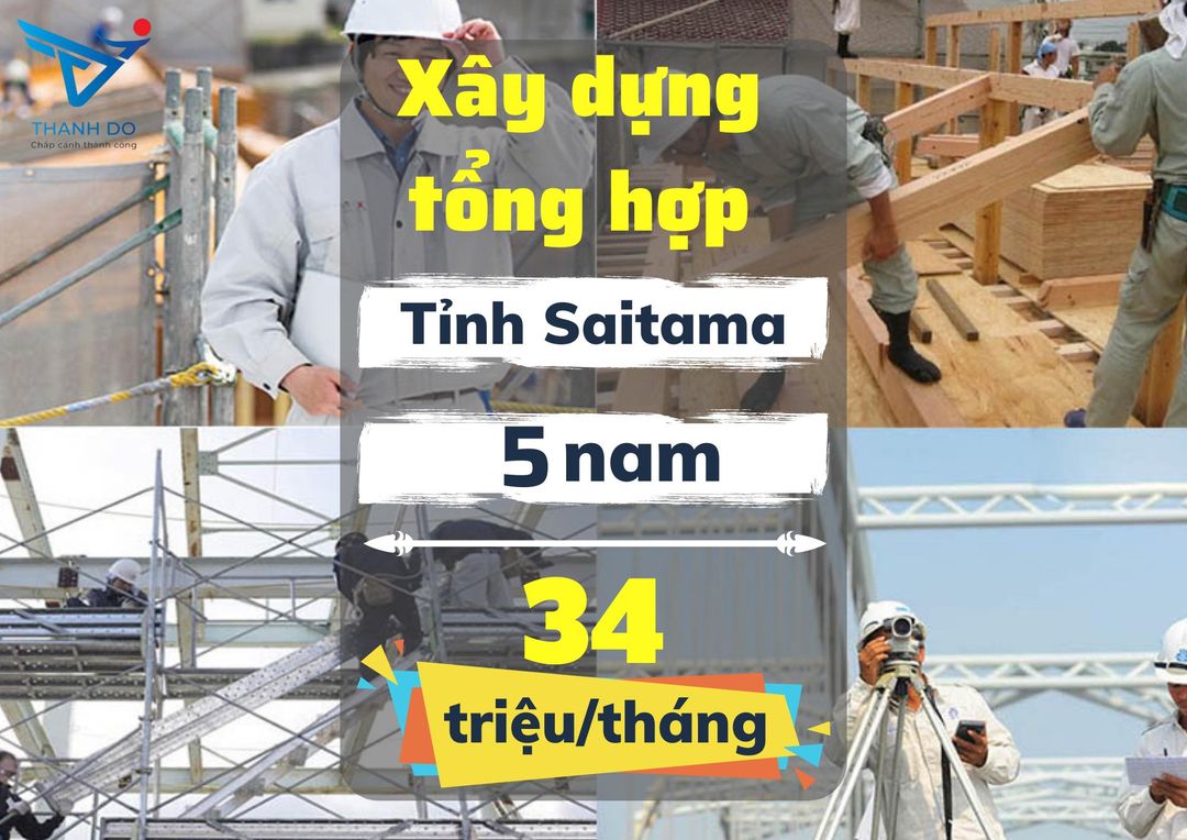 CÔNG TY XKLĐ THÀNH ĐÔ TUYỂN 05 NAM - ĐƠN HÀNG XÂY DỰNG TỔNG HỢP