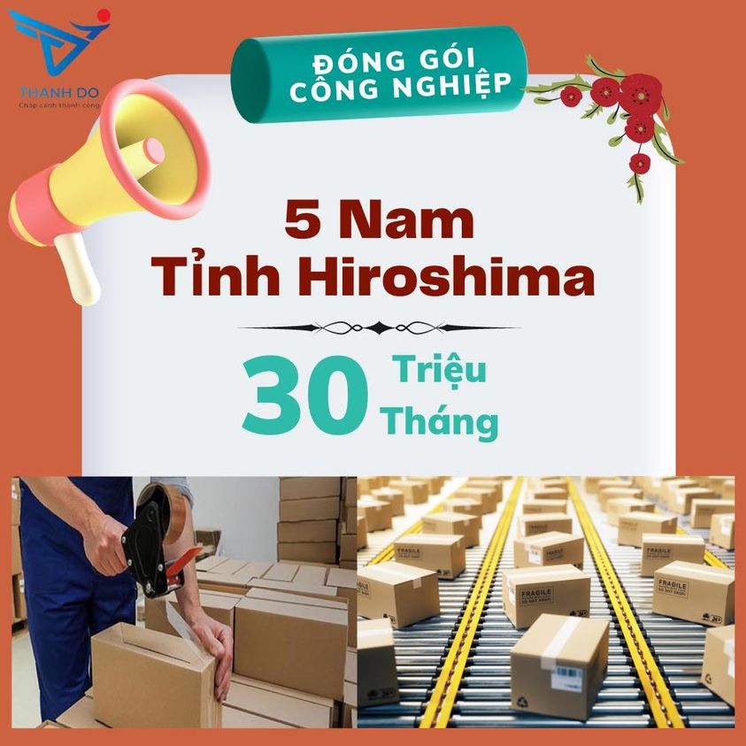 CÔNG TY XKLĐ THÀNH ĐÔ TUYỂN 05 NAM - ĐƠN HÀNG ĐÓNG GÓI CÔNG NGHIỆP