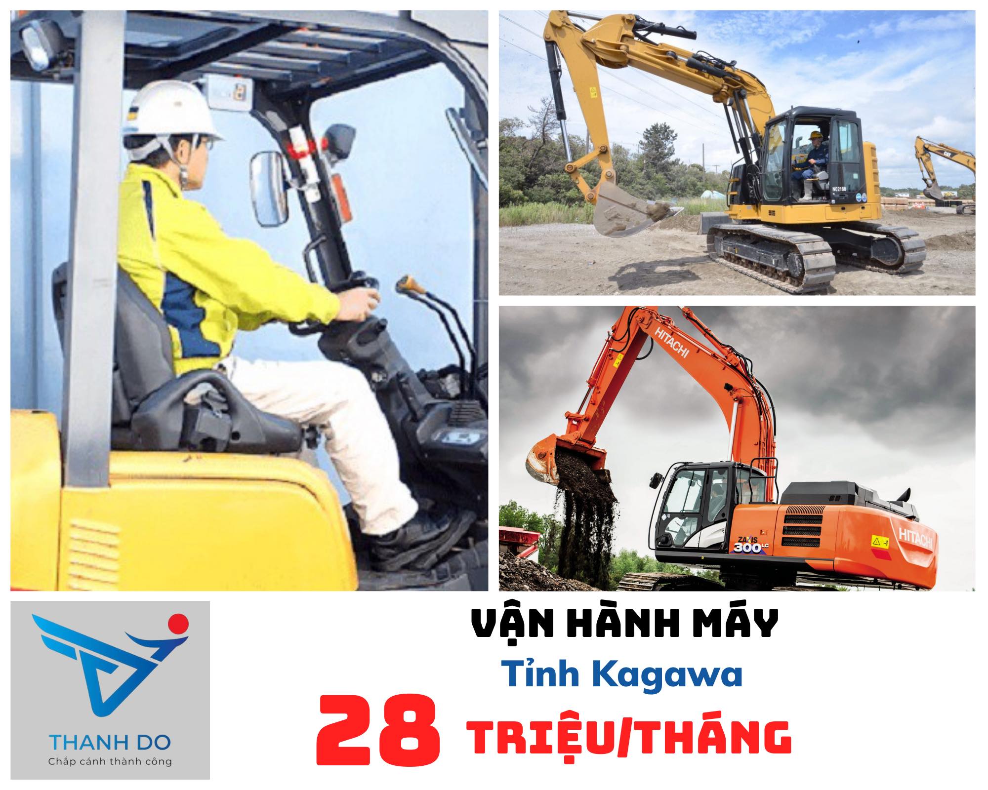 CÔNG TY XKLĐ THÀNH ĐÔ TUYỂN 06 NAM - ĐƠN HÀNG VẬN HÀNH MÁY
