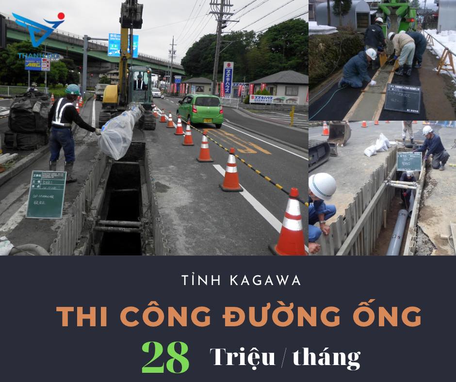 CÔNG TY XKLĐ THÀNH ĐÔ TUYỂN 06 NAM - ĐƠN HÀNG THI CÔNG ĐƯỜNG ỐNG