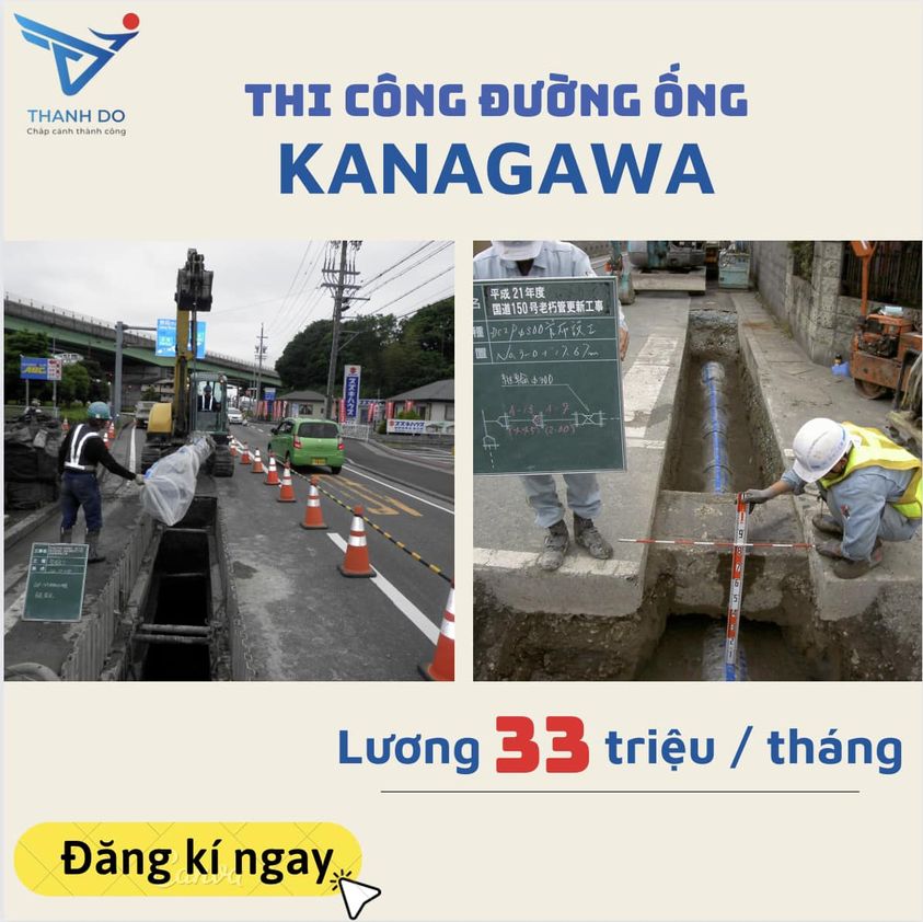 CÔNG TY XKLĐ THÀNH ĐÔ TUYỂN 03 NAM - ĐƠN HÀNG THI CÔNG ĐƯỜNG ỐNG