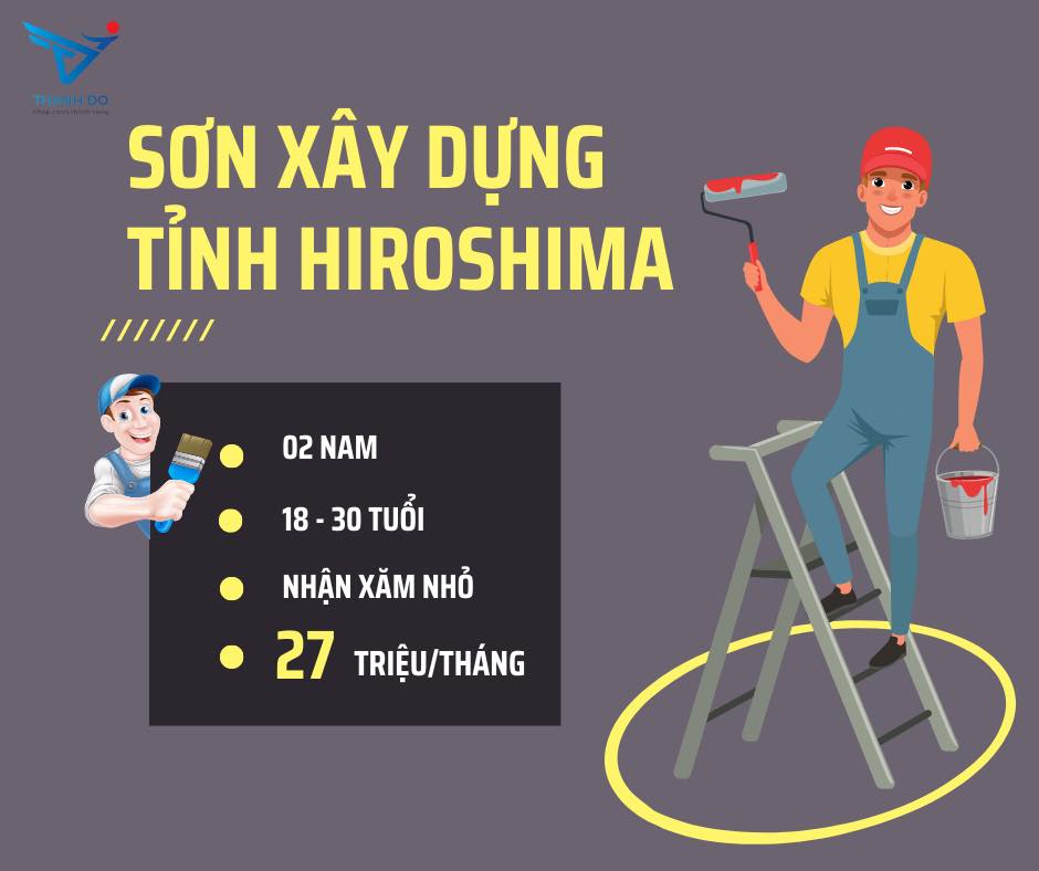 CÔNG TY XKLĐ THÀNH ĐÔ TUYỂN 02 NAM - ĐƠN HÀNG SƠN XÂY DỰNG