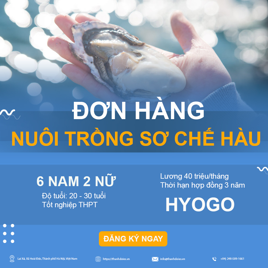 ĐƠN HÀNG NUÔI TRỒNG, SƠ CHẾ HÀU