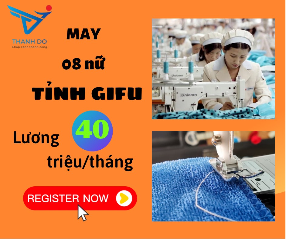 CÔNG TY XKLĐ THÀNH ĐÔ TUYỂN 08 NỮ - ĐƠN HÀNG MAY VẢI BẠT