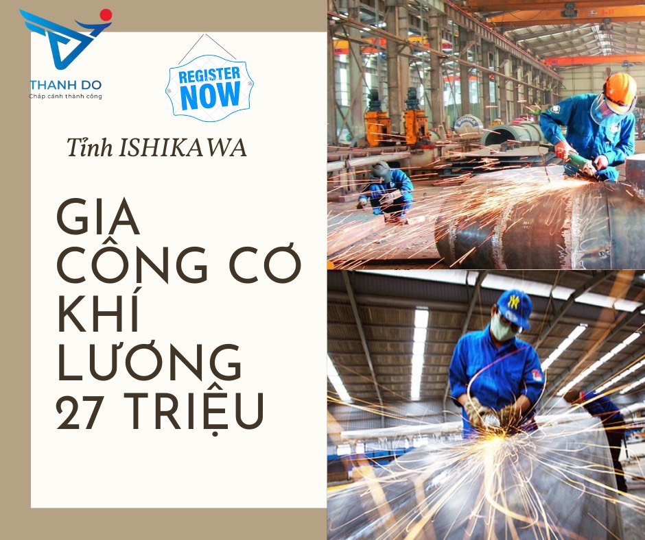 CÔNG TY XKLĐ THÀNH ĐÔ TUYỂN 04 NAM - ĐƠN HÀNG GIA CÔNG CƠ KHÍ